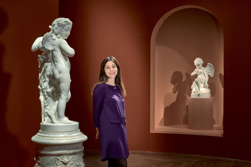 Hélène Delalex, conservatrice du patrimoine et co-commissaire de l'exposition sur Louis XV au château de Versailles.